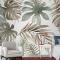 Vintage Muz Ve Palmiye Yaprakları Duvar Kağıdı