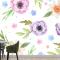 Suluboya Çiçek Mutfak Duvar Kağıdı 