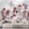 Küçük Kelebek Duvar Kağıdı  Ile 3D Görünümlü Çiçek