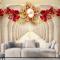 3D Tünel Duvar Kağıdı Gül Çiçek