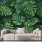 Yeşil Tropikal Yapraklar Duvar Kağıdı