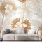 Palmiye Yaprağı Duvar Kağıdı  Ile Nötr Boho Bitkiler