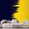Sarı Lacivert Grunge Modern Duvar Kağıdı