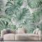 Tropikal Yaprak Desenli Duvar Kağıdı 