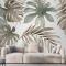 Vintage Muz Ve Palmiye Yaprakları Duvar Kağıdı