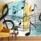 Çizgi Sanatı Müzik Notaları Duvar Kağıdı
