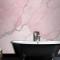 Kırık Pembe Mermer Banyo Duvar Kağıdı