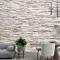 Dekoratif Taş Duvar Arka Plan Deseni 3D Duvar Kağıdı