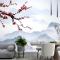 Kiraz Çiçeği Duvar Kağıdı  Ile Karlı Dağ Manzarası