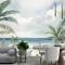 Tropikal Plaj Manzaralı Duvar Kağıdı 