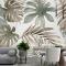 Vintage Muz Ve Palmiye Yaprakları Duvar Kağıdı