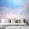 El Boyalı Suluboya Pastel Gökyüzü Yatak Odası Yatak Odası Duvar Kağıdı