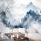 Ağaç Duvar Kağıdı  Ile Soyut Renkli Duman