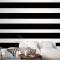 Siyah Beyaz Yatay Çizgili Arka Plan Desen Duvar Kağıdı