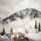 Karlı Dağ Manzarası Duvar Kağıdı 