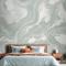 Swish Adaçayı Mermer Yatak Odası Duvar Kağıdı