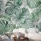 Tropikal Yaprak Desenli Duvar Kağıdı 