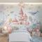 Kendinden Yapışkanlı - Kız Çocuk Odası İçin Deniz Kızı Duvar Kağıdı