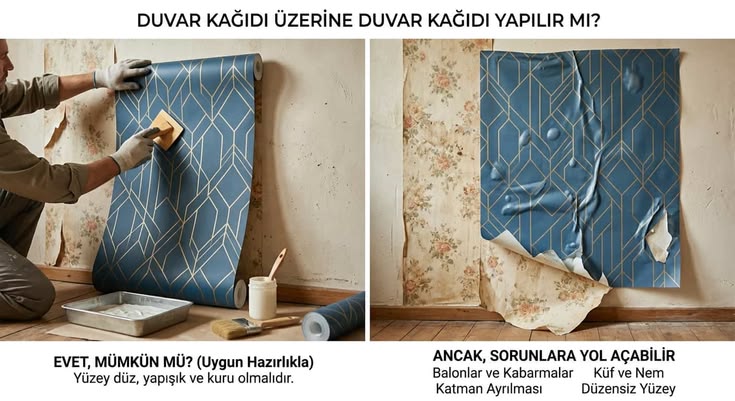 Duvar Kağıdının Üstüne Duvar Kağıdı Olur Mu?