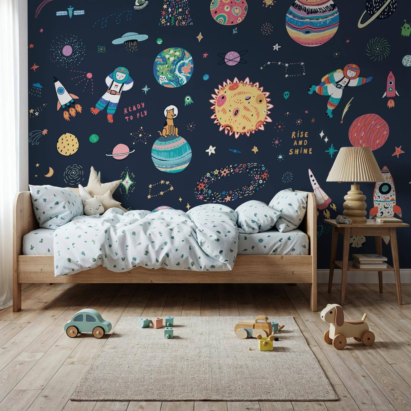 Neşeli Astronotlar Uzayda Duvar Kağıdı