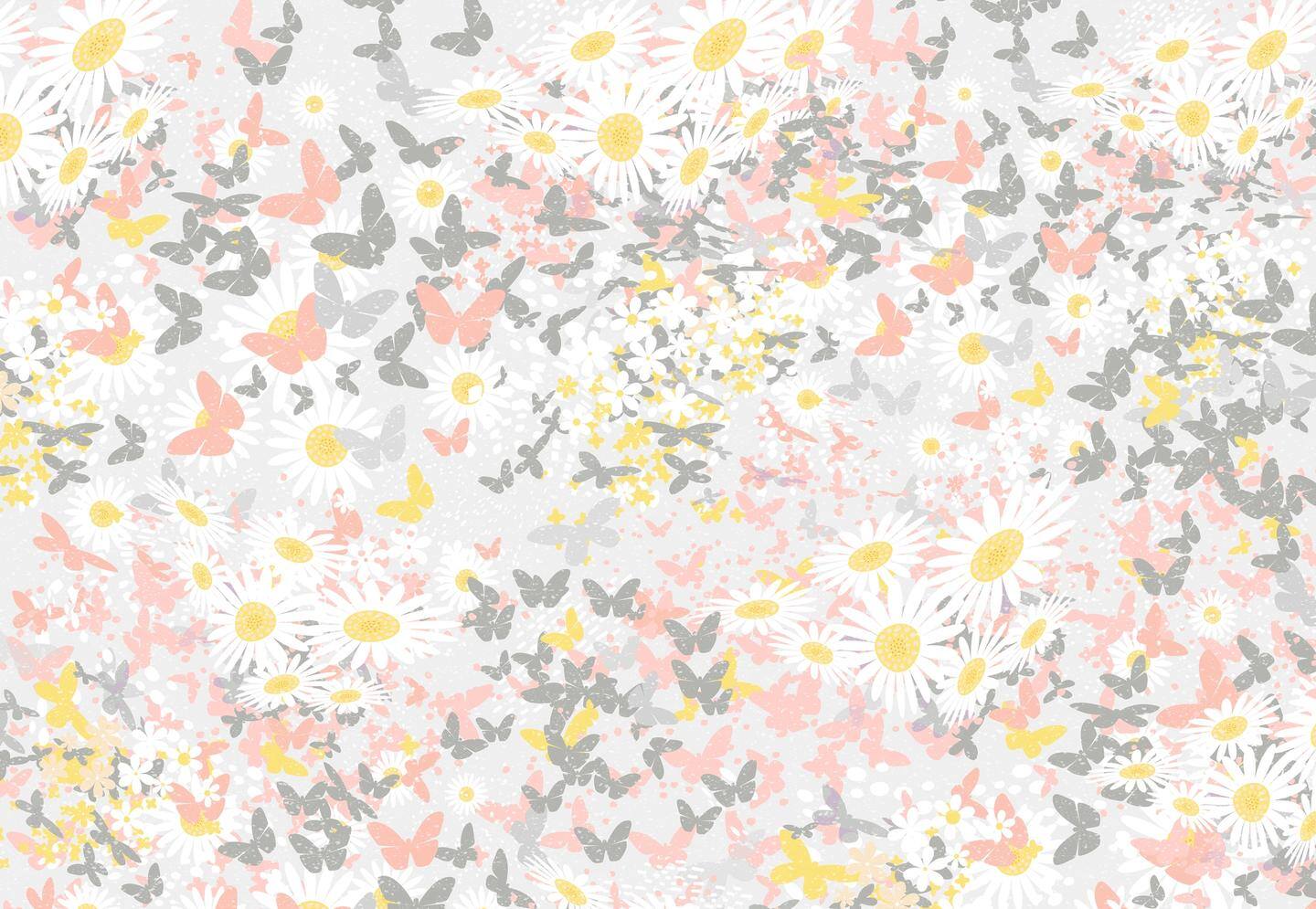 Papatya Deseni Duvar Kağıdı