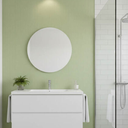 Bambu Cizgili Kabartmali Yesil Banyo Mutfak Duvar Kagidi Resim 15195Jpg