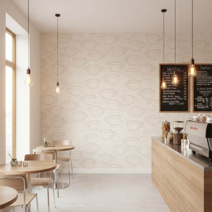 Cafe Tarzi Krem Fincanli Ucuz Duvar Kagidi 53701 Resim 1429Jpg