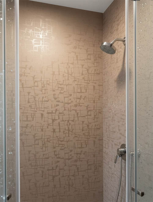 Cizgili Parlak Desenli Kahverengi Banyo Mutfak Duvar Kagidi Resim 15196Jpg