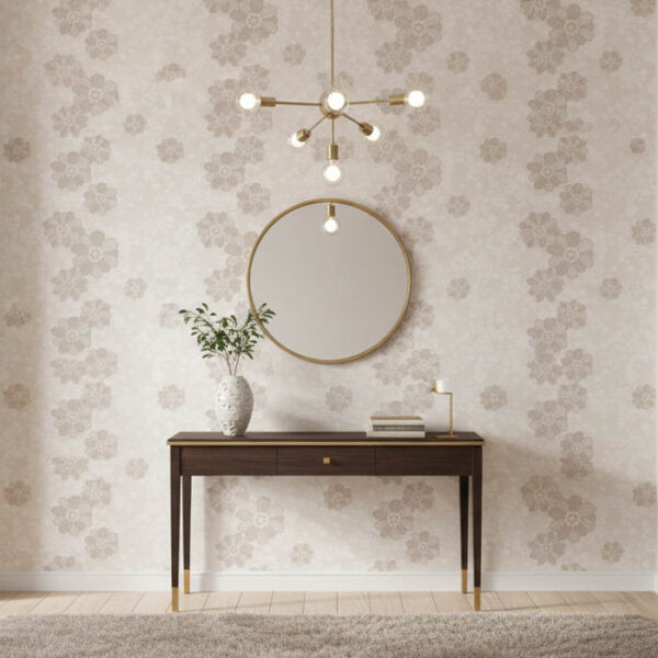 Krem Cicekli 16 M2 Duvar Kagidi 771031 Resim 1486Jpg