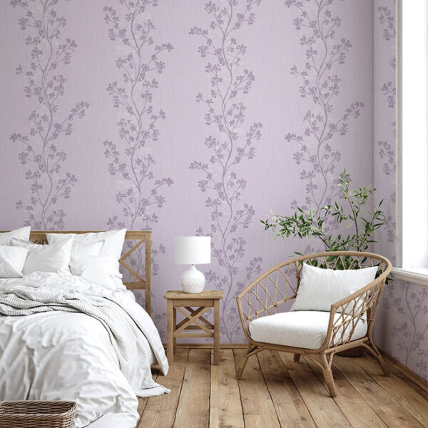 Scandinavian Farmhouse Bedroom Interior Wall Mockup 3D Render