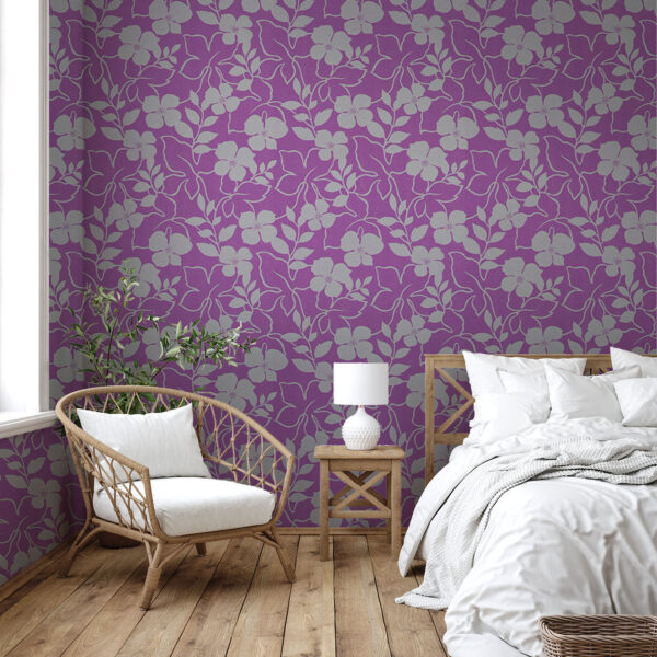 Scandinavian Farmhouse Bedroom Interior Wall Mockup 3D Render