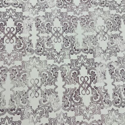 Mor Krem Vintage Eskitme Desen Desen Duvar Kagidi 12717 1Jpg