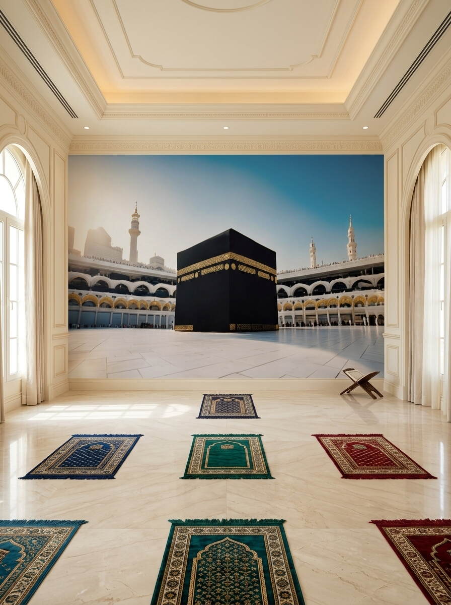 Gündüz Manzaralı Kabe I Muazzama Ve Mescid I Haram Duvar Kağıdı