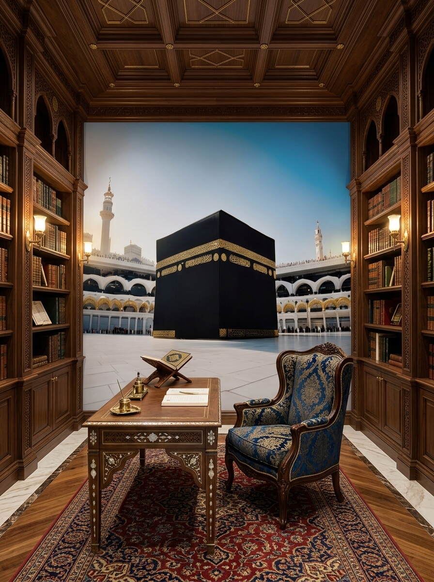 Gündüz Manzaralı Kabe I Muazzama Ve Mescid I Haram Duvar Kağıdı