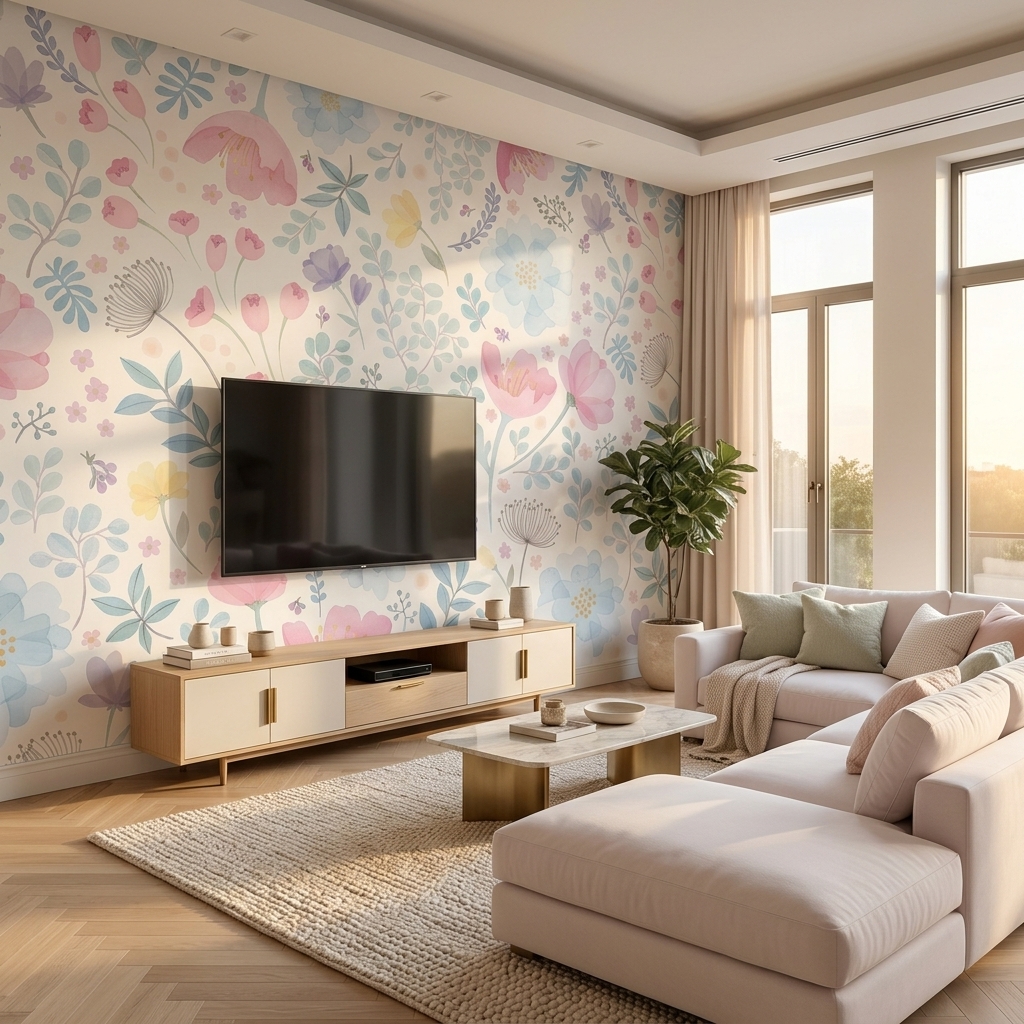 TV Arkası duvar kağıdı modelleri